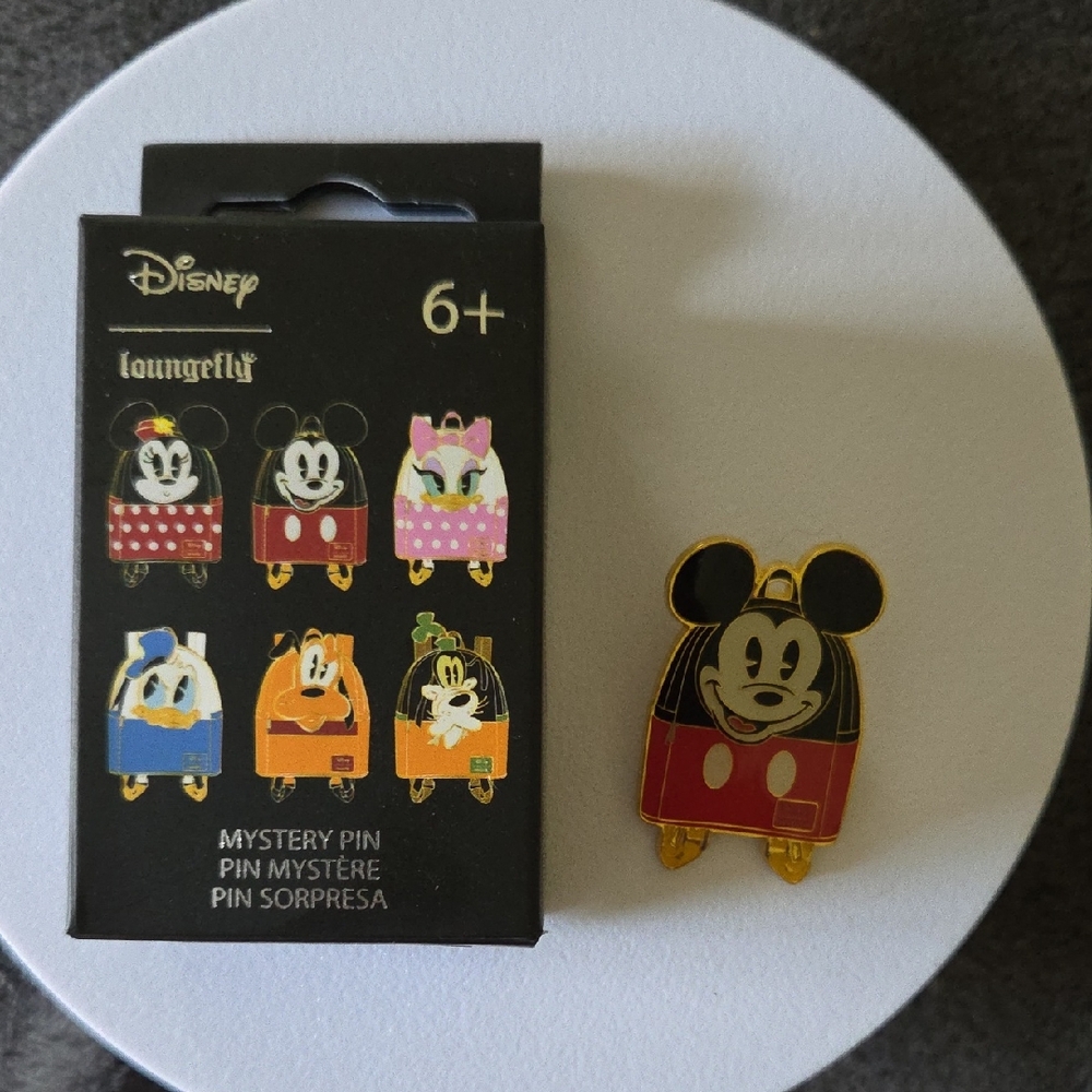 Loungefly Disney Mystery Pin - Mickey Red and Black